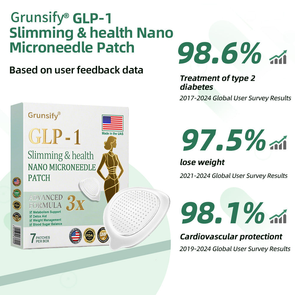 【Last Day Promotion 80% OFF】Grunsify® NIDDK-Tirzepatide Slimming & health NANO MICRONEEDLE PATCH🇺🇸👨⚕️(Zero Pain, 24/7 Release | Lose 20lbs FAST | 90% Sugar Drop | )2️⃣