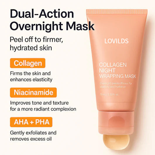 LOVILDSβ’ Collagen Night Wrapping Mask