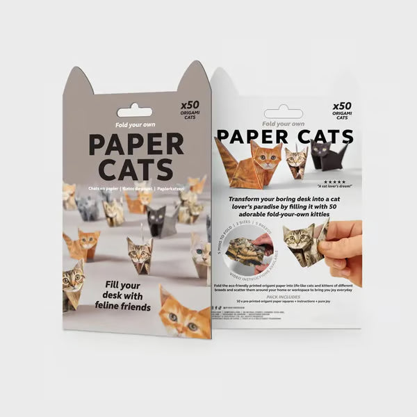 😻✨Easy DIY Paper Cats Kit | Guided Lines & Instructions Included -Perfect Home Decor Gift🎁