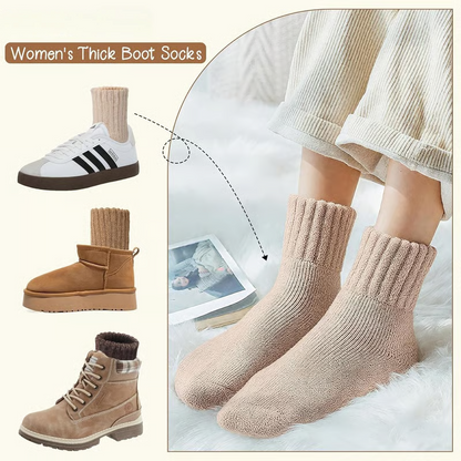 🏆 5 Pairs Women's Solid Mid-calf Socks