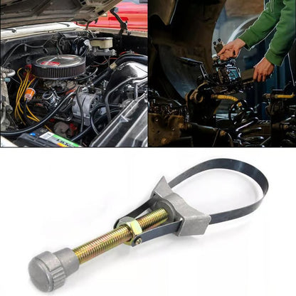 🔥USA NEW Auto Car Diameter Adjustable Oil Filter Removal Strap Wrench Tool