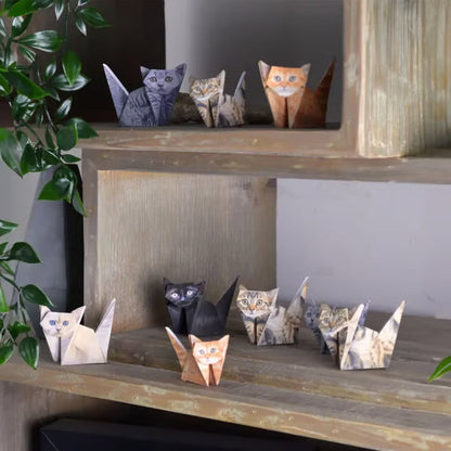😻✨Easy DIY Paper Cats Kit | Guided Lines & Instructions Included -Perfect Home Decor Gift🎁